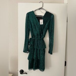 XS Green Sparkly Cocktail Dress